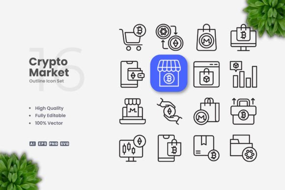 Crypto Market Icons Review for Embroidery Projects