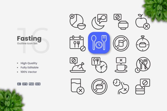 Fasting Icons: A Simple Graphic Asset for Local Branding