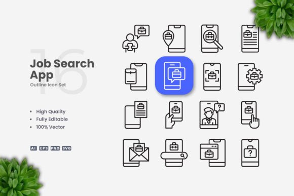 Job Search App Icons Review for Embroidery Projects