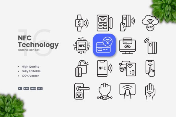 NFC Technology Icons Review