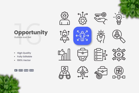 Opportunity Icons: Clean Graphics for Local Business Branding