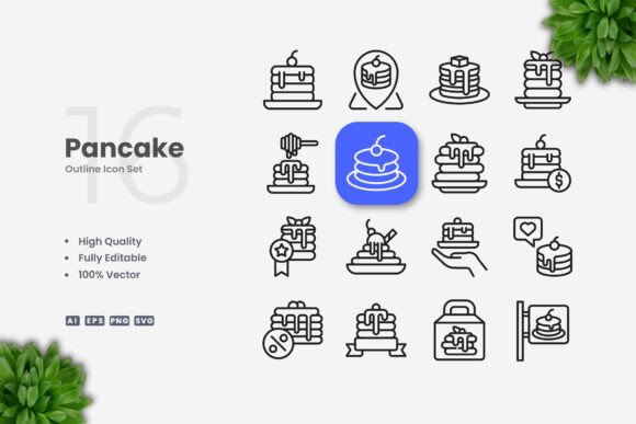 Pancake Icons: A Designer's Take on Simple Embroidery Graphics