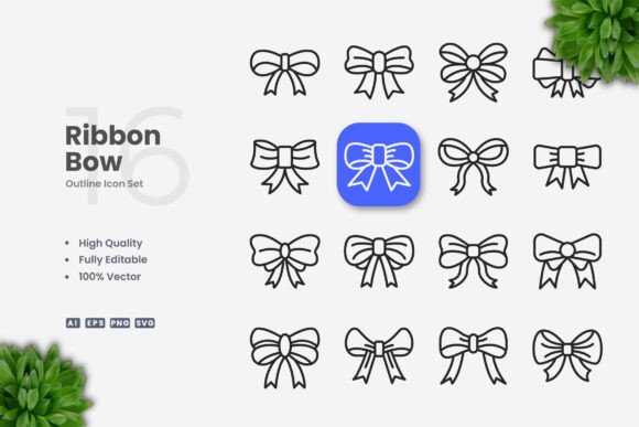 Ribbon Bow Icons Review for Embroidery Projects