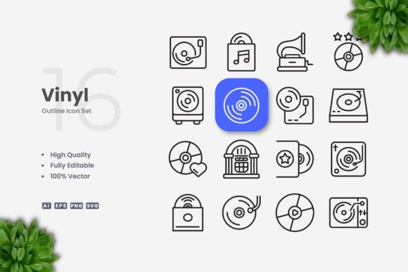 Vinyl Icons – Modern Graphics for Clean Icon Design