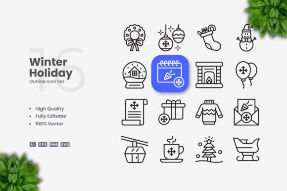 Winter Holiday Icons Review for Embroidery Projects
