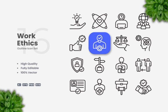 Work Ethics Icons Review for Embroidery Projects