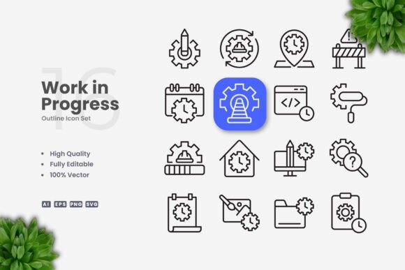 Work in Progress: A Simple and Clean Icon Design for Branding and Marketing